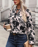 Women's Long Sleeve Floral Print Blouse ??Elegant & Feminine