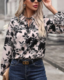 Women's Long Sleeve Floral Print Blouse ??Elegant & Feminine