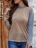 LONG-SLEEVED CREW NECK CASUAL LOOSE KNIT