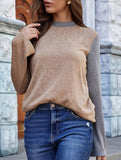 LONG-SLEEVED CREW NECK CASUAL LOOSE KNIT