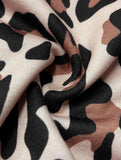 Leopard Print Long-Sleeve Casual Pullover Hoodie