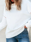 CASUAL STYLE PULLOVER WITH COLOR TRIM HOODIE