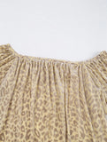 Fashion Forward Leopard Print One Shoulder Top ??Stretchy Casual Pullover