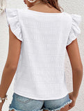 Spring Style Square Neck short sleeves T-shirts