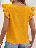Spring Style Square Neck short sleeves T-shirts