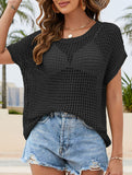 Hand-Crossed Knitted Sweater Loose Casual Women's Top