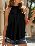 Solid Sleeveless Blouse ??Minimalist Chic for Everyday Style