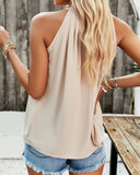 Solid Sleeveless Blouse ??Minimalist Chic for Everyday Style