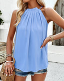 Solid Sleeveless Blouse ??Minimalist Chic for Everyday Style
