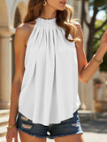 Solid Sleeveless Blouse ??Minimalist Chic for Everyday Style
