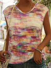 CASUAL ALL-IN-ONE PRINTED SLEEVELESS VEST