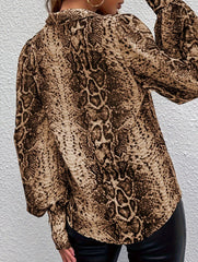 Retro leopard print chiffon blouse_CWTDSL00052