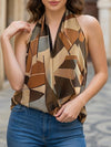 Halter Geometric Print Top_CWTHT00109