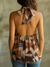 Halter Geometric Print Top_CWTHT00109