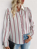 Plaid-collar shirt