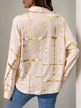 Burnished printed shirt