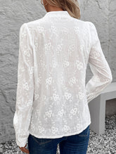 Lace embroidery blouse