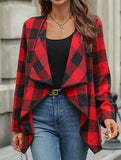 Plaid Long Sleeve Open Front Shirt_CWTSTL01164