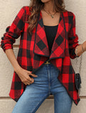 Plaid Long Sleeve Open Front Shirt_CWTSTL01164
