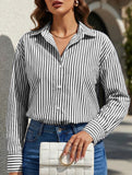 Women's striped casual shirt with pockets_CWTSTL01211