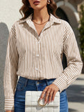 Women's striped casual shirt with pockets_CWTSTL01211
