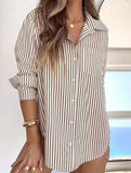 Women's striped casual shirt with pockets_CWTSTL01211