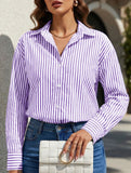 Women's striped casual shirt with pockets_CWTSTL01211