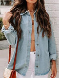 Women's Washed Loose Long-Sleeve Denim Shirt_CWTSTL01213