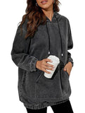 Women's denim retro hooded pullover sweatshirt_CWTSTL01214