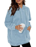 Women's denim retro hooded pullover sweatshirt_CWTSTL01214