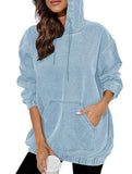 Women's denim retro hooded pullover sweatshirt_CWTSTL01214