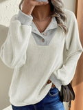 Color-blocked casual loose knit top for women_CWTSTL01256
