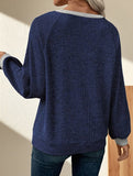 Color-blocked casual loose knit top for women_CWTSTL01256