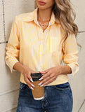 Women's striped loose casual long-sleeved shirt_CWTSTL01258