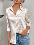 Women's Leopard Print Jacquard Collared Shirt_CWTSTL01264