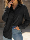 Women's Leopard Print Jacquard Collared Shirt_CWTSTL01264