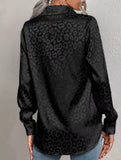 Women's Leopard Print Jacquard Collared Shirt_CWTSTL01264