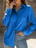 Women's Leopard Print Jacquard Collared Shirt_CWTSTL01264
