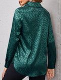 Women's Leopard Print Jacquard Collared Shirt_CWTSTL01264