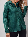 Women's Leopard Print Jacquard Collared Shirt_CWTSTL01264