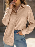 Women's Leopard Print Jacquard Collared Shirt_CWTSTL01264