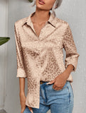 Women's Leopard Print Jacquard Collared Shirt_CWTSTL01264