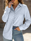 Women's Leopard Print Jacquard Collared Shirt_CWTSTL01264