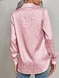 Women's Leopard Print Jacquard Collared Shirt_CWTSTL01264