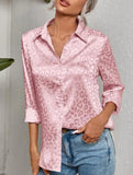 Women's Leopard Print Jacquard Collared Shirt_CWTSTL01264