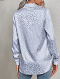 Women's Leopard Print Jacquard Collared Shirt_CWTSTL01264