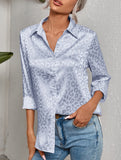 Women's Leopard Print Jacquard Collared Shirt_CWTSTL01264