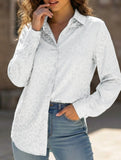 Women's Leopard Print Jacquard Collared Shirt_CWTSTL01264