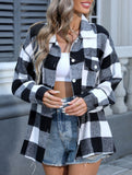 Casual plaid loose-fitting shirt for women