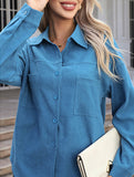 Fashionable loose-fitting mid-length shirt for women_CWTSTL01266